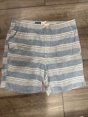 Men’s old navy striped linen shorts